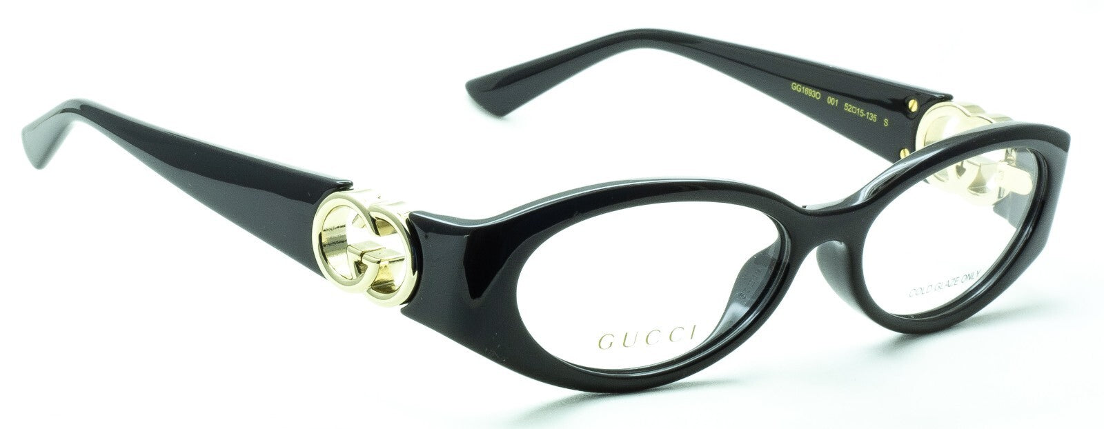 GUCCI GG 1693O 001 52mm Eyewear FRAMES Glasses RX Optical Eyeglasses - New Japan
