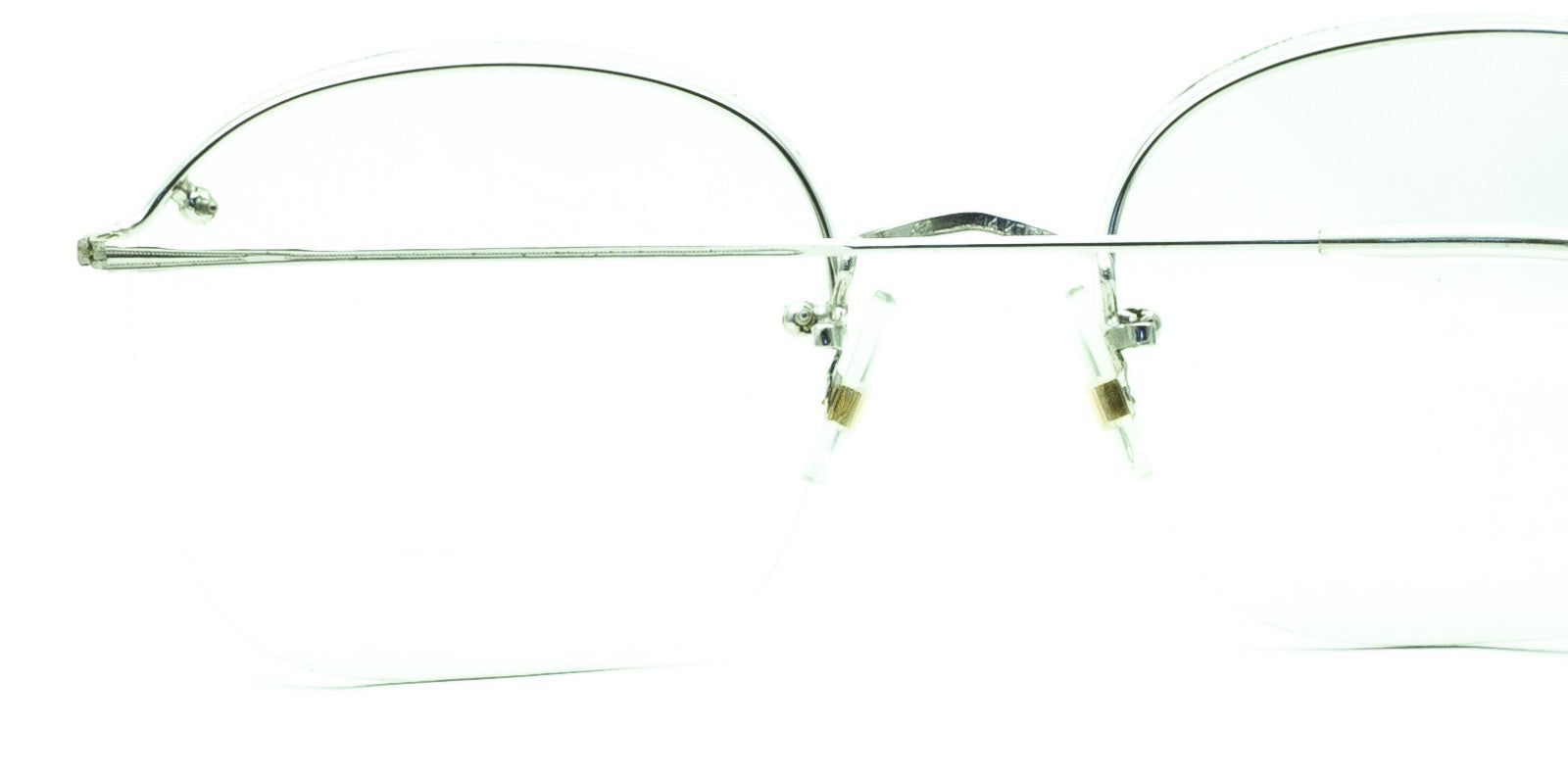 SAVILE ROW ENGLAND Rimway Rhodium 52x20mm Eyewear FRAMES RX Optical - New NOS