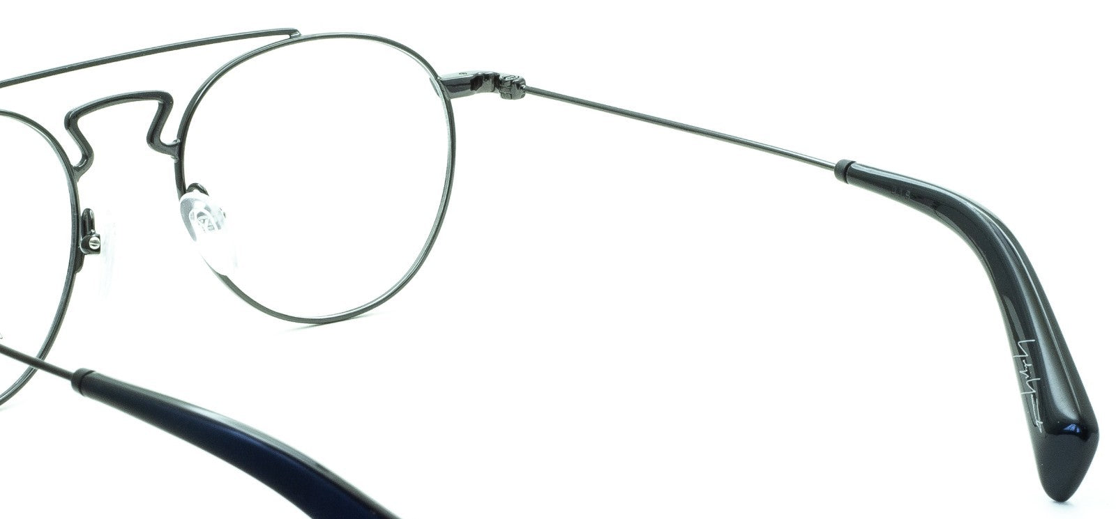 YOHJI YAMAMOTO YY3004 002 50mm Eyewear Eyeglasses Frames RX Optical - New France