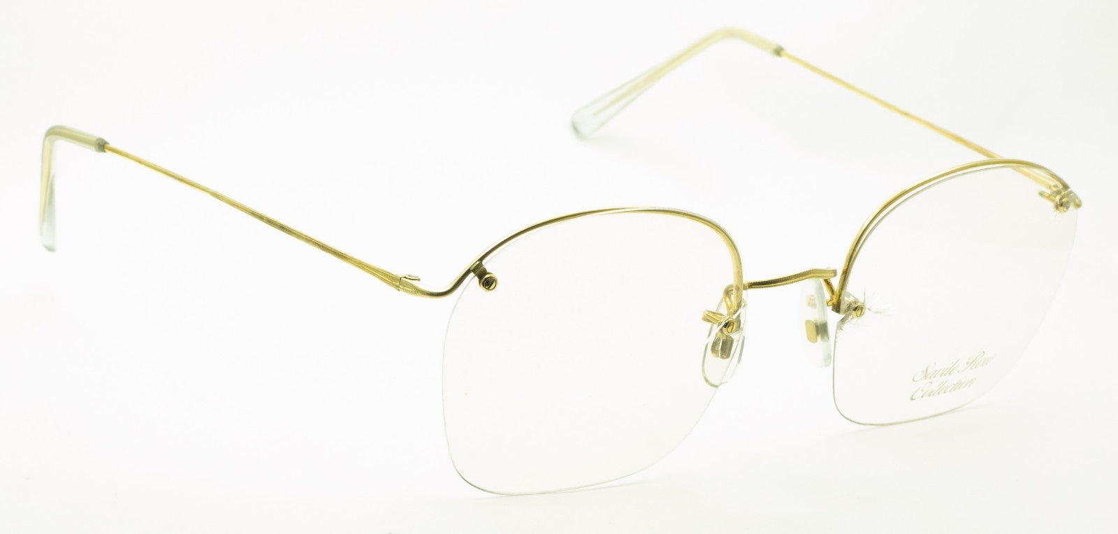SAVILE ROW ENGLAND Rimway Gold 53x19mm Eyewear FRAMES RX Optical Eyeglasses -NOS
