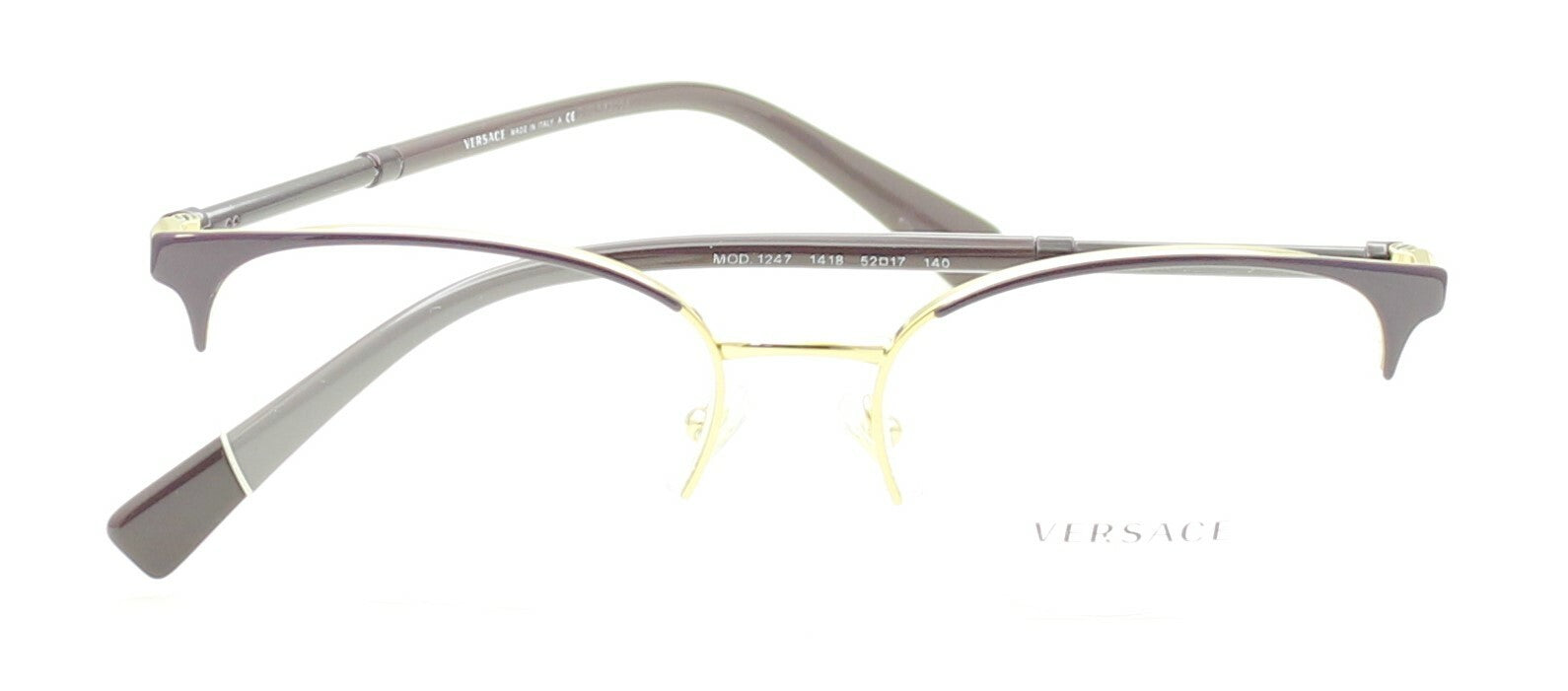 VERSACE MOD 1247 1418 52mm Eyewear FRAMES RX Optical Eyeglasses Glasses - Italy