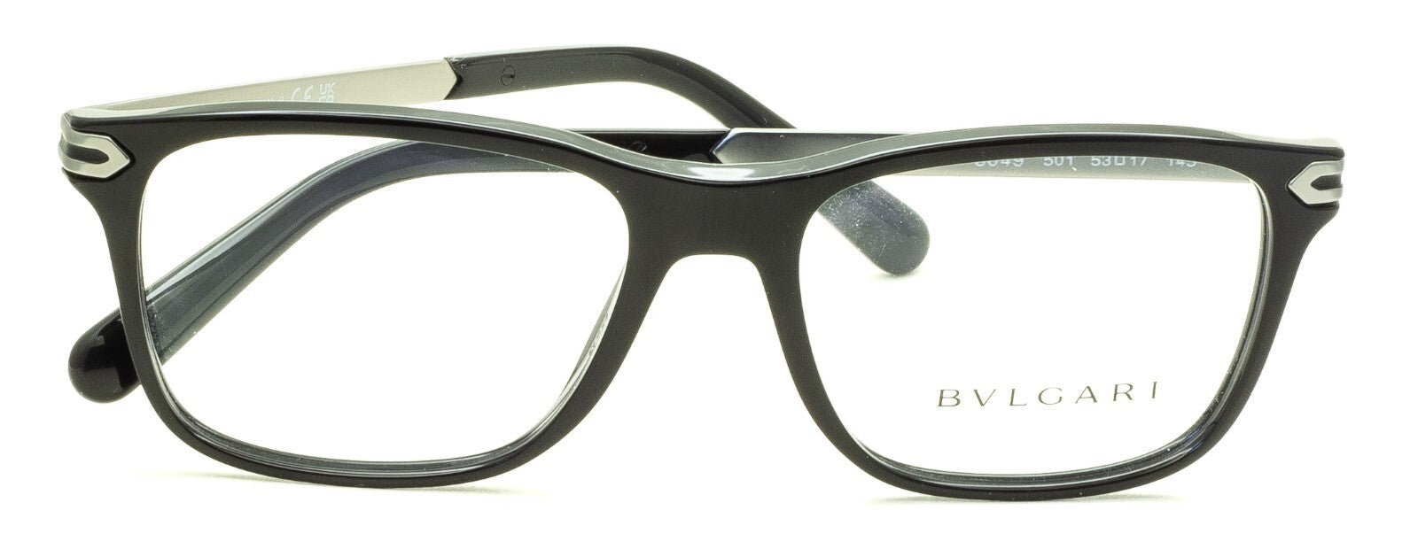 BVLGARI 3049 501 53mm Eyewear FRAMES RX Optical Glasses Eyeglasses New - Italy