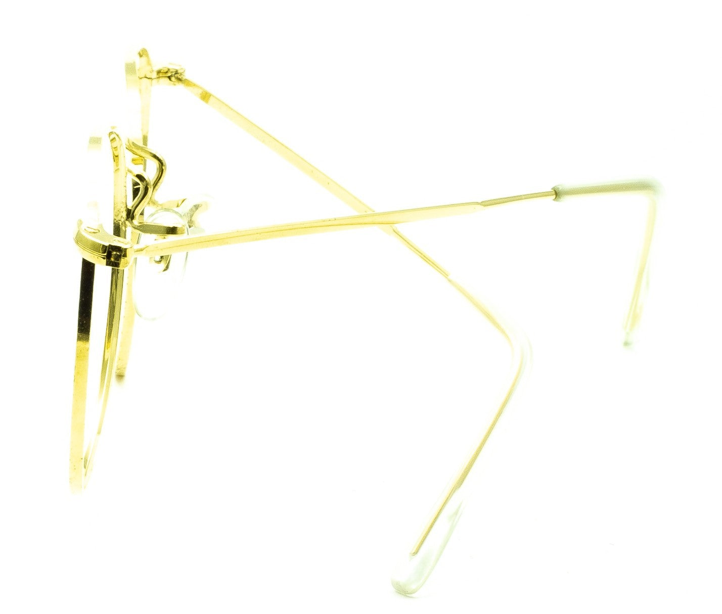 B.O.I.C. (SAVILE ROW) ENGLAND Gold 47x20mm PANTO Frames RX Optical EyeglassesNOS