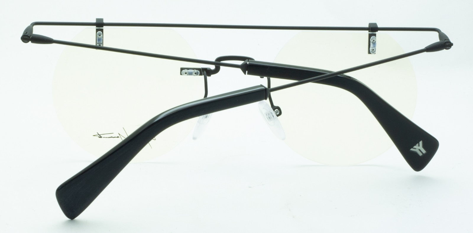 YOHJI YAMAMOTO YY3015 002 49mm Eyewear Eyeglasses Frames RX Optical - New France