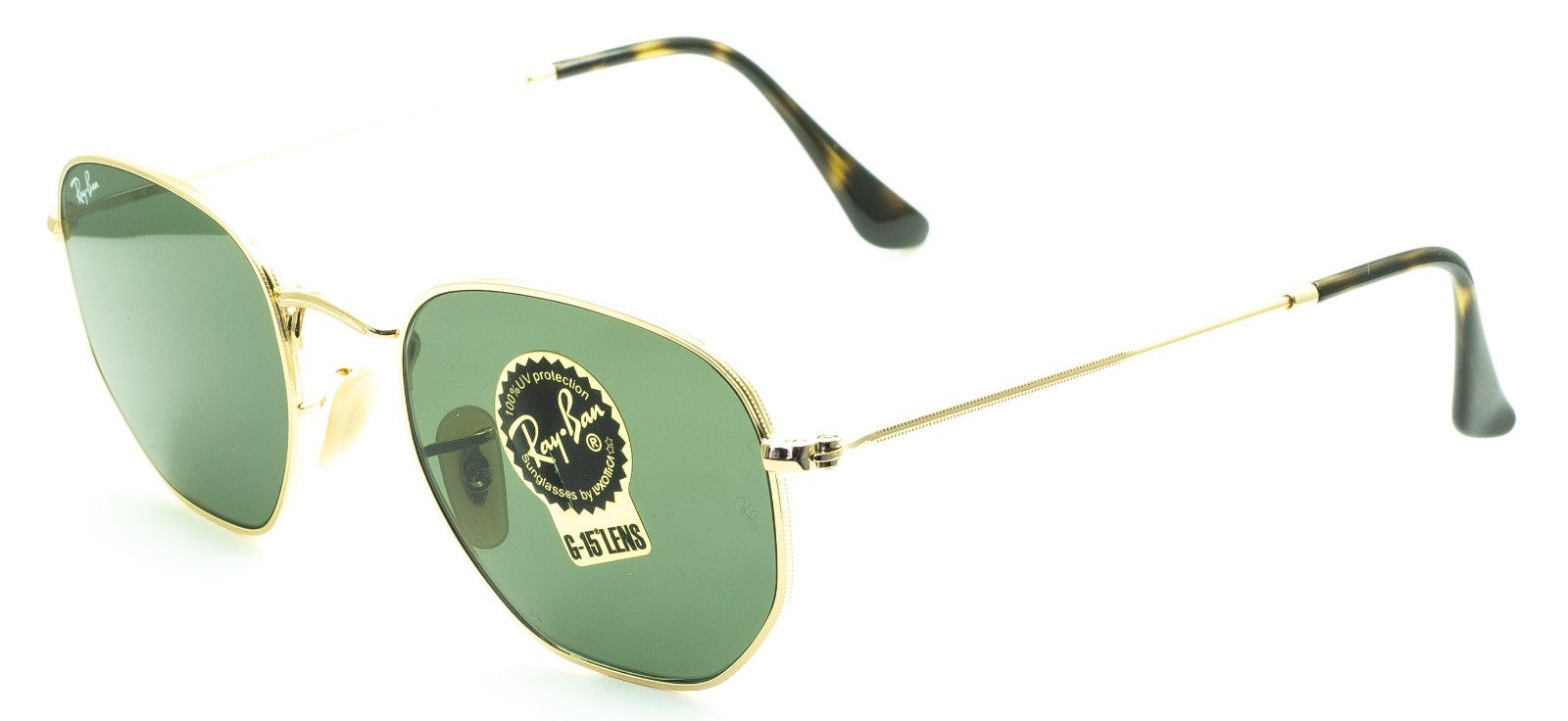 RAYBAN RB 3548-N 001 3N 51mm Hexagonal Sunglasses Shades Eyewear Frames - New