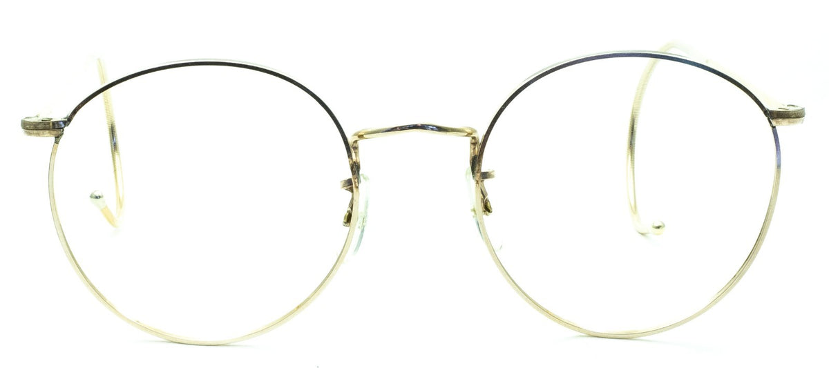 B.O.I.C. LONDON LINE (SAVILE ROW) Fairway Panto 49x20mm Gold RX Optical - NOS