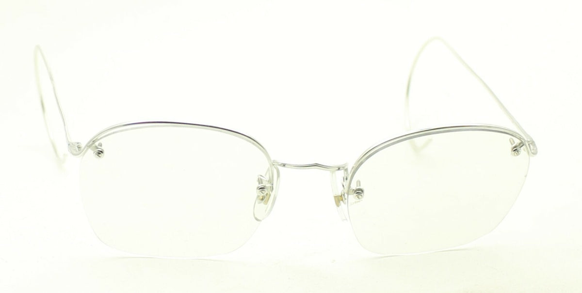 SAVILE ROW ENGLAND Rimway Rhodium 48x18mm Eyewear FRAMES RX Optical Eyeglasses