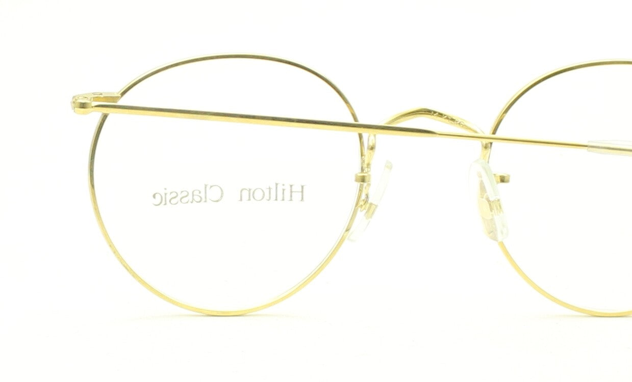 Hilton Classic 1 (SAVILE ROW) Panto Gold 49x20mm FRAMES RX Optical Glasses - NOS