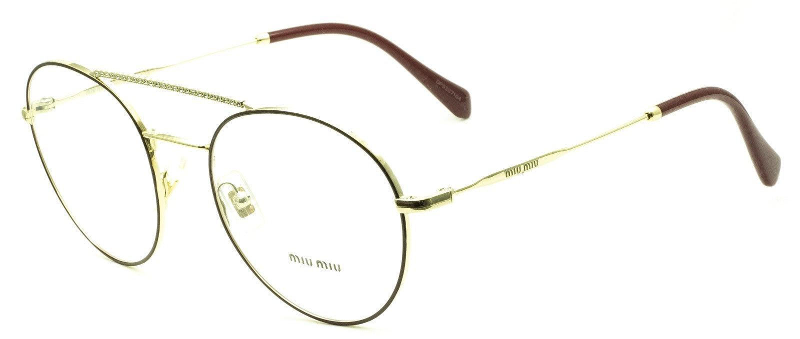 MIU MIU VMU 51R R1J-1O1 52mm Eyewear FRAMES RX Optical Eyeglasses Glasses- Italy