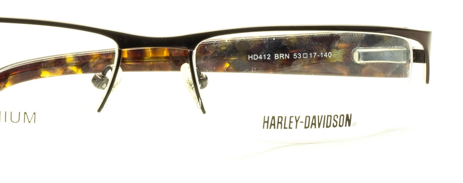 HARLEY-DAVIDSON HD412 BRN Eyewear FRAMES RX Optical Eyeglasses Glasses New -BNIB