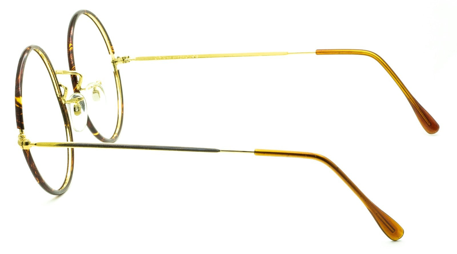 B.O.I.C. (SAVILE ROW) ENGLAND Gold 51x20mm Round RX Optical Frames Eyeglasses