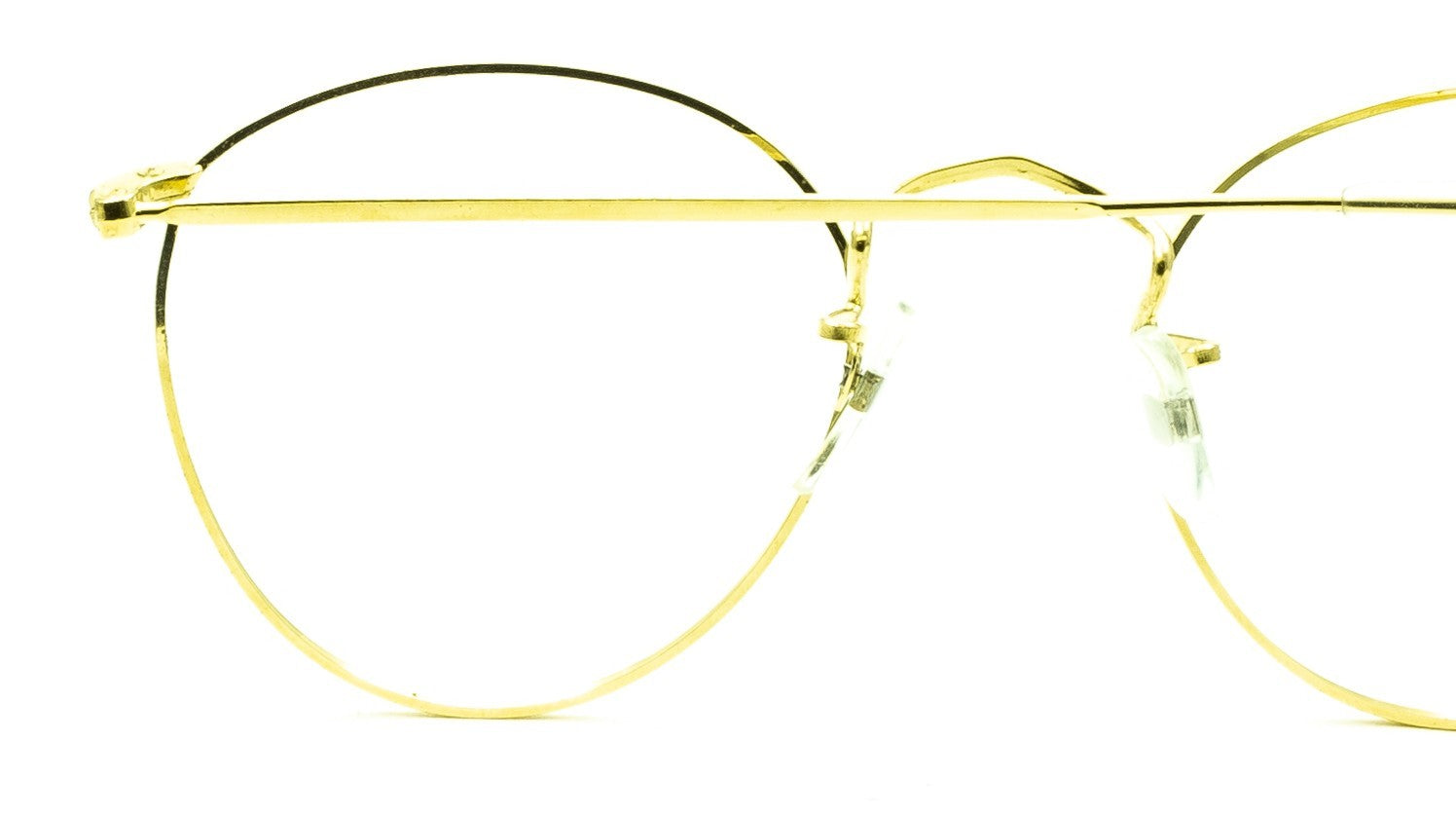 B.O.I.C. (SAVILE ROW) ENGLAND Gold 47x20mm PANTO Frames RX Optical EyeglassesNOS