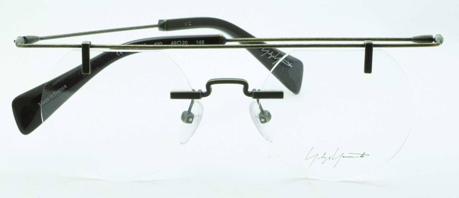 YOHJI YAMAMOTO YY3015 400 49mm Eyewear Eyeglasses Frames RX Optical - New France