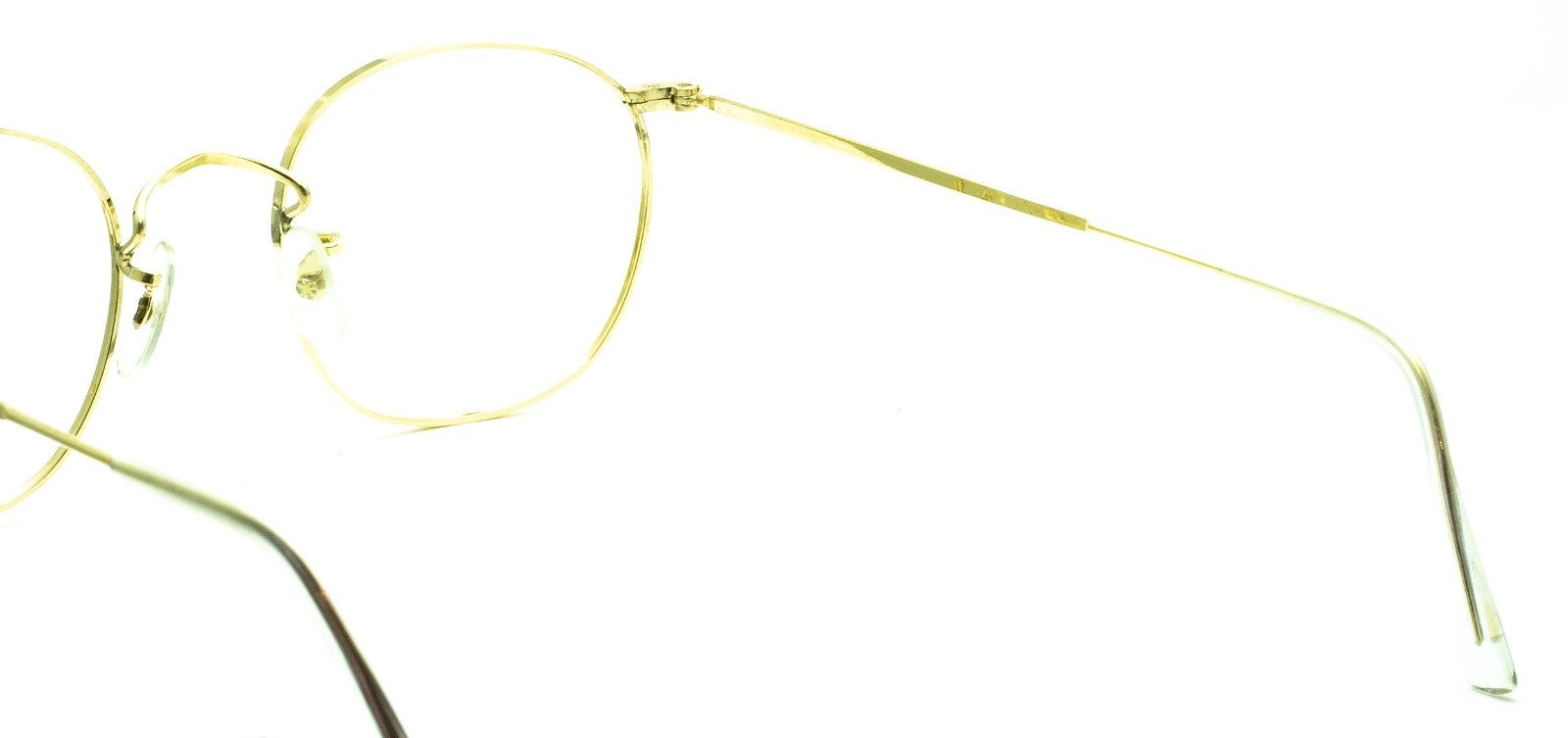 B.O.I.C. (SAVILE ROW) ENGLAND Gold 48x20mm PANTO Quadra RX Optical EyeglassesNOS