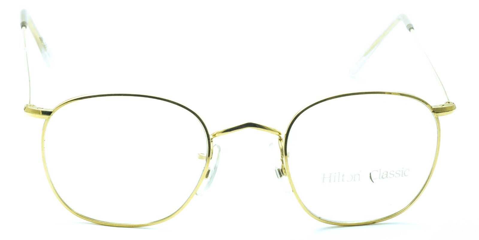 Hilton Classic 3 (SAVILE ROW) Quadra Gold 49x22mm FRAMES RX Optical Eyewear NOS