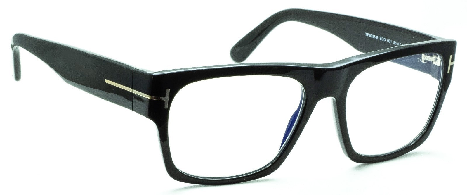 TOM FORD TF 6035-B ECO 001 55mm RX Optical Glasses Frames Eyewear BNIB - Italy