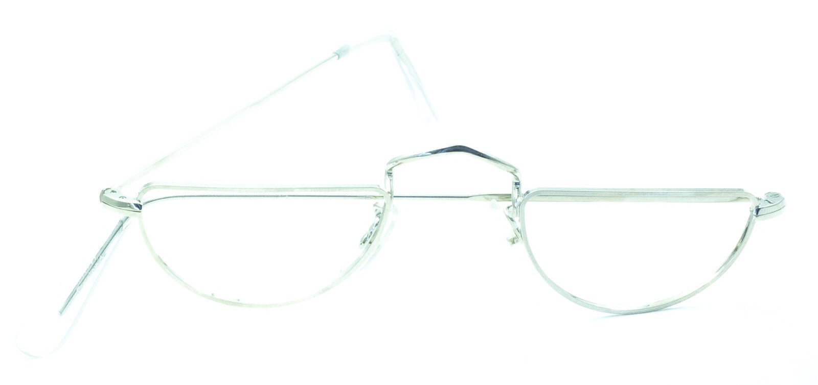 B.O.I.C. London Line 10KT GF Rhodium Half Eye 42x22mm FRAMES RX Optical Glasses