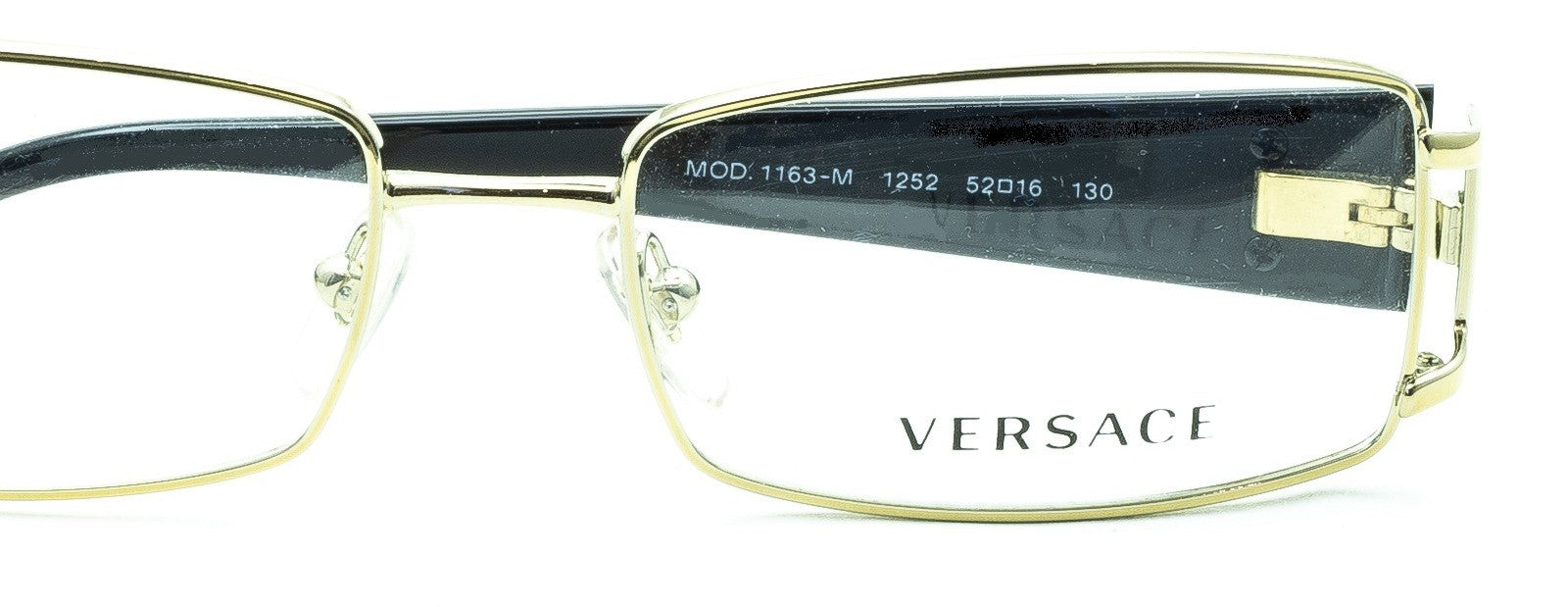 VERSACE 1163-M 1252 52mm Eyewear FRAMES Glasses RX Optical Eyeglasses New -Italy