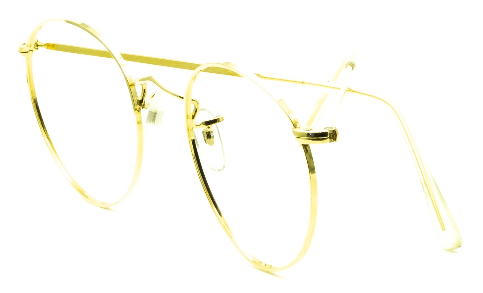 B.O.I.C. (SAVILE ROW) ENGLAND Gold 49x22mm PANTO Frames RX Optical EyeglassesNOS