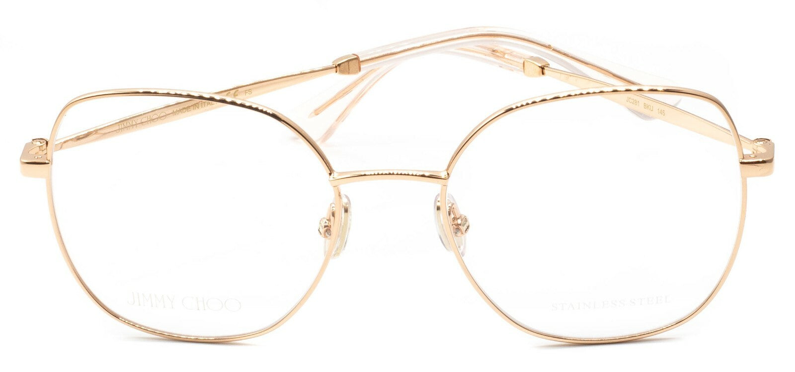 JIMMY CHOO JC281 BKU 52mm Eyewear Glasses RX Optical Glasses FRAMES Italy - New