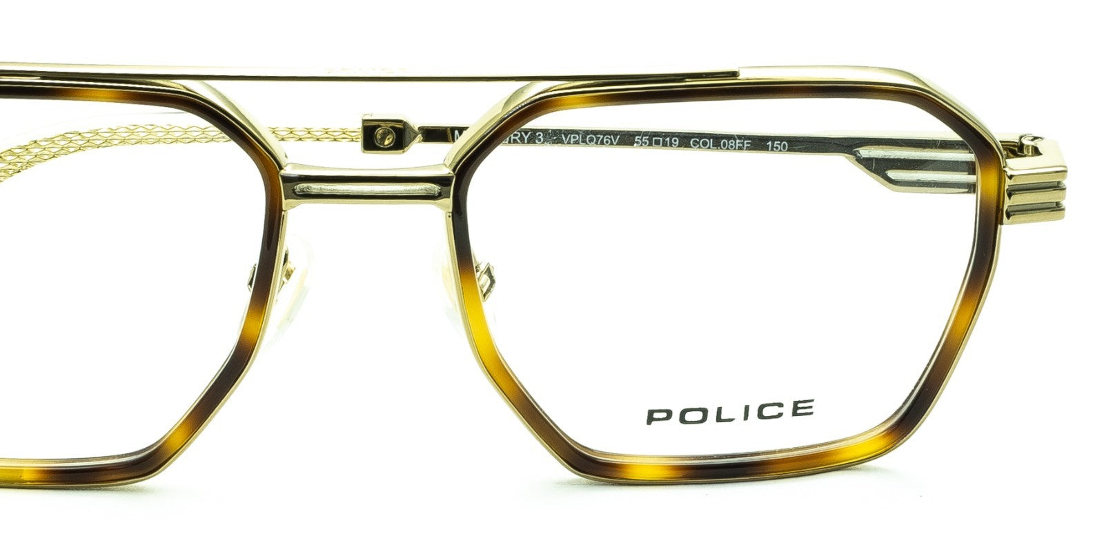 POLICE MERCURY 3 VPL Q76V COL. 08FF 55mm Eyewear FRAMES Glasses RX Optical - New