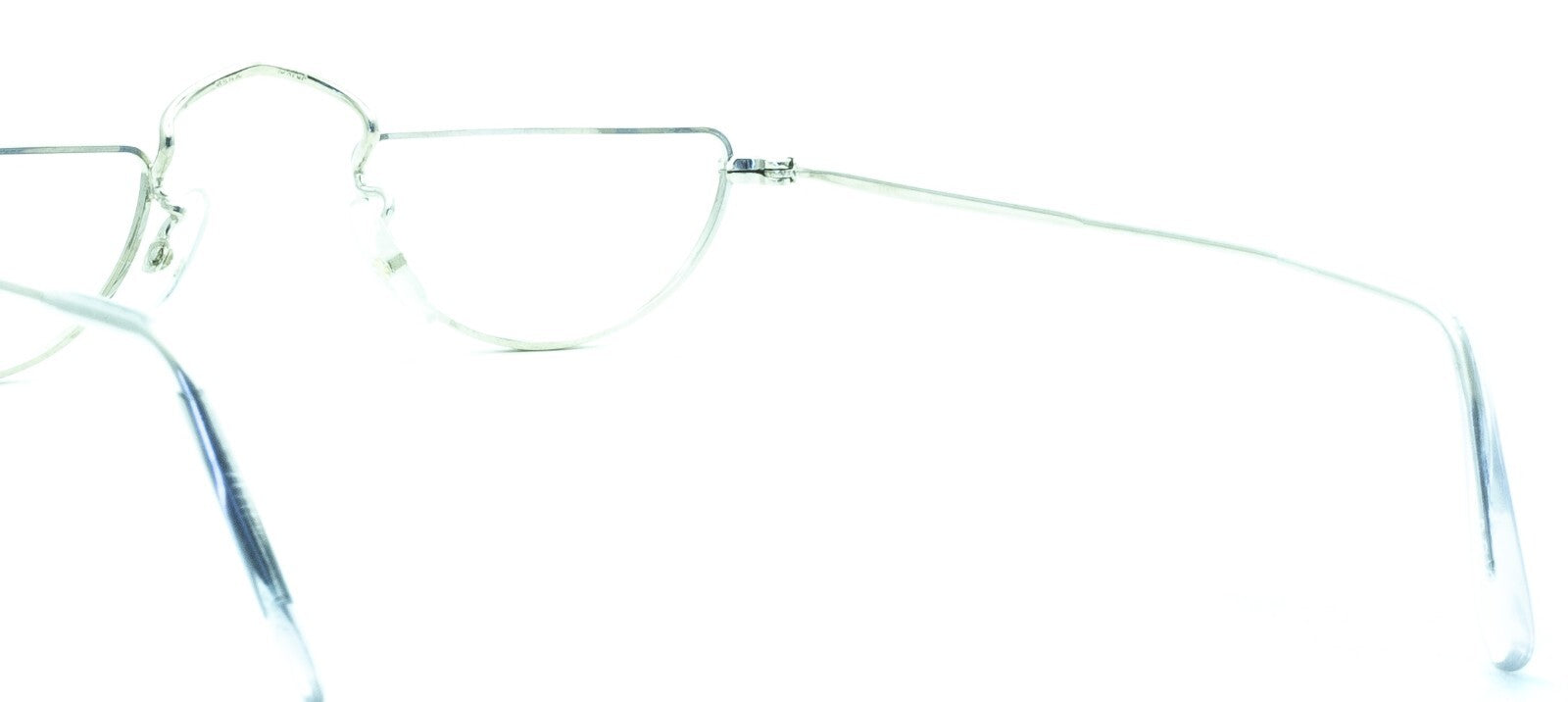 B.O.I.C. London Line 10KT GF Rhodium Half Eye 42x22mm FRAMES RX Optical Glasses