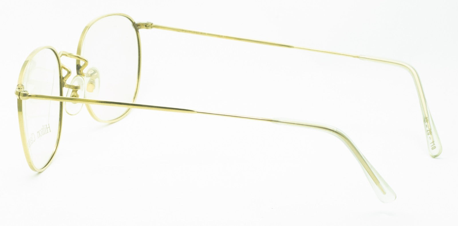 Hilton Classic 3 (SAVILE ROW) Quadra Gold 48x20mm FRAMES RX Optical - New NOS