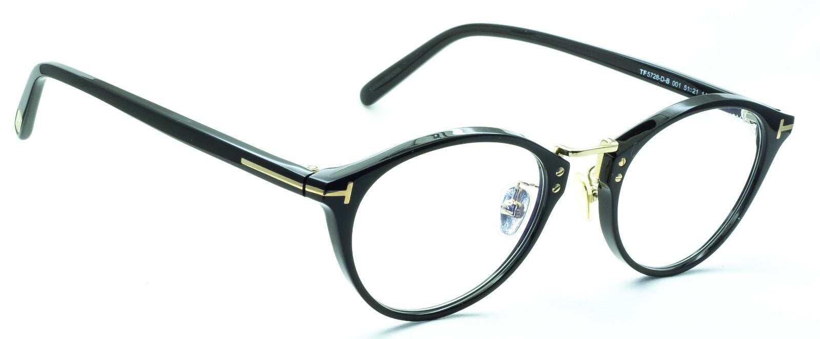 TOM FORD TF5728-D-B 001 51mm Blue Block Glasses Frames Eyewear RX - New Italy