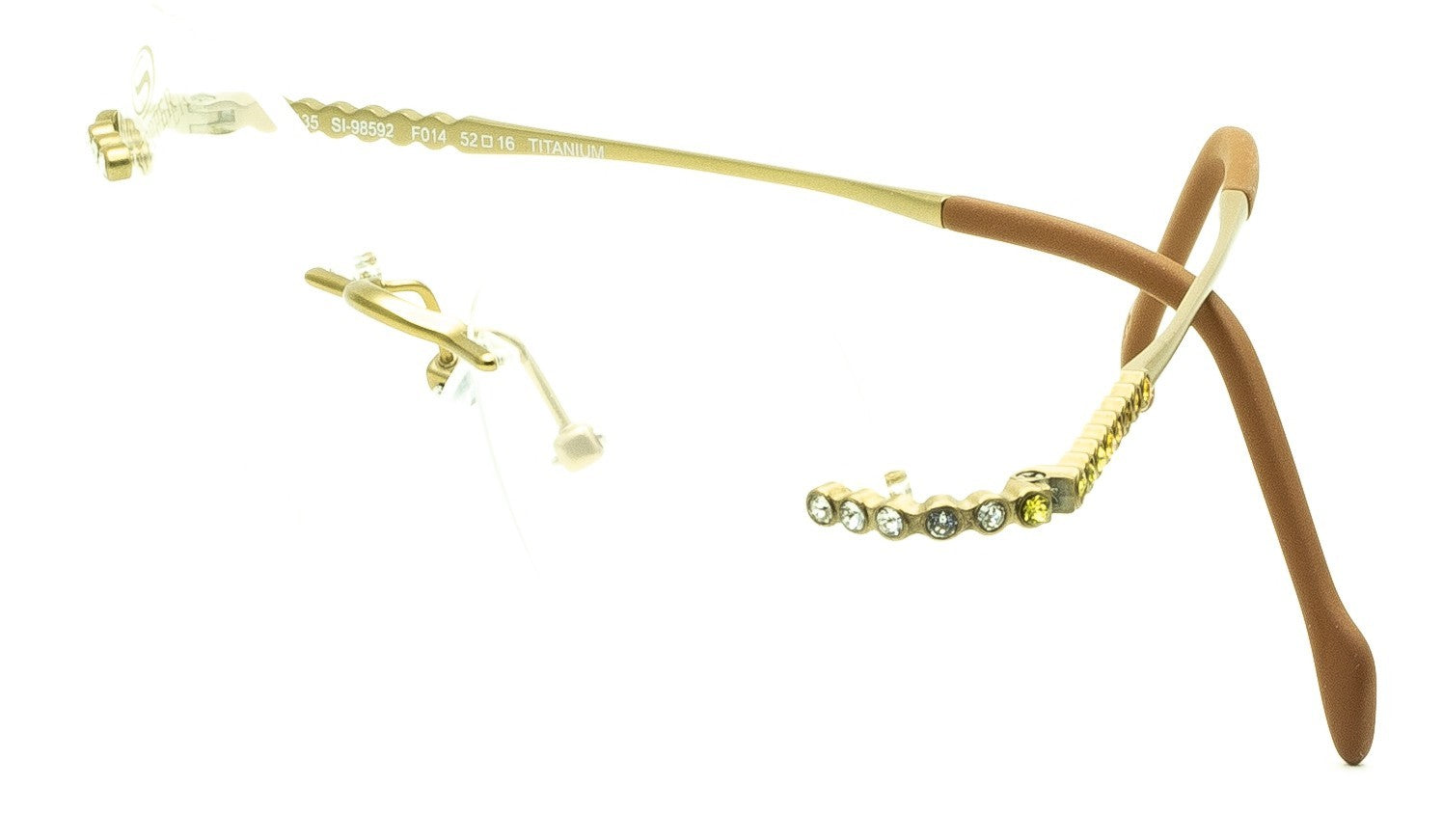 STEPPER SI-98592 F014 52mm Titanium Eyewear FRAMES RX Optical Eyeglasses Glasses