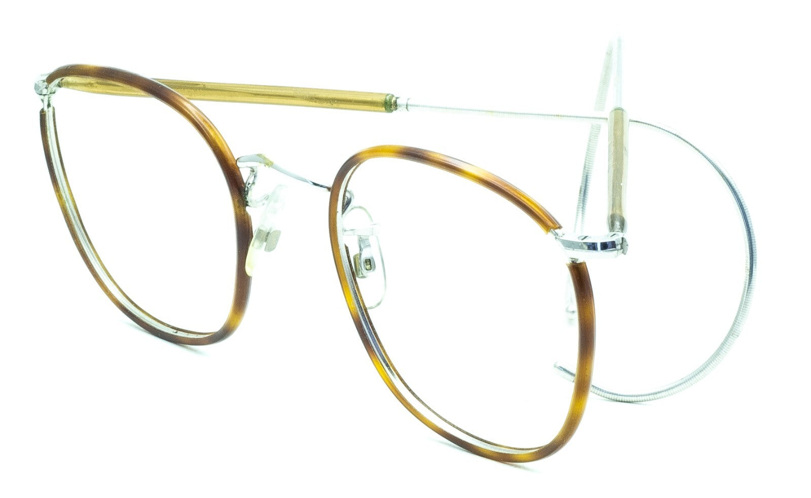 ALGHA (SAVILE ROW) Quadra Rhodium Blond 48x22mm Frames RX Optical Glasses - New