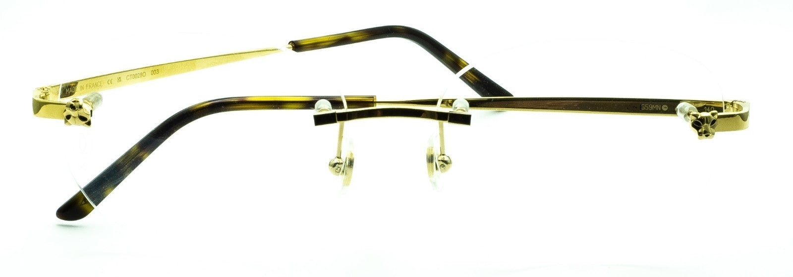 CARTIER Panthere CT0028O 003 56mm Eyewear FRAMES RX Optical Glasses - New France