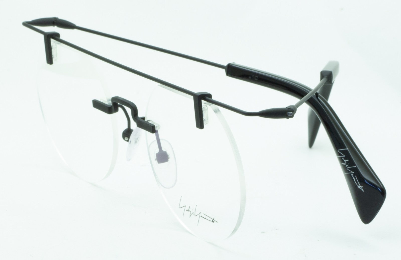 YOHJI YAMAMOTO YY3015 002 49mm Eyewear Eyeglasses Frames RX Optical - New France