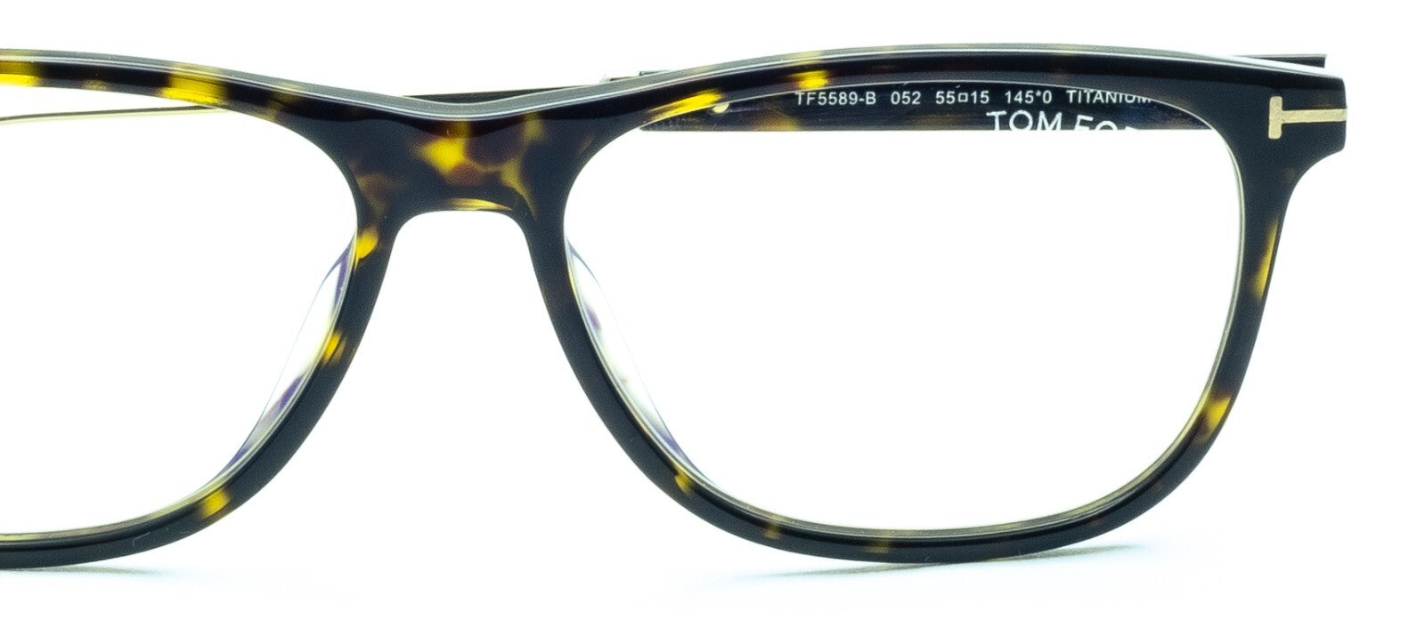TOM FORD TF5589-B 052 55mm TITANIUM Blue Block Glasses Eyewear RX BNIB - Japan