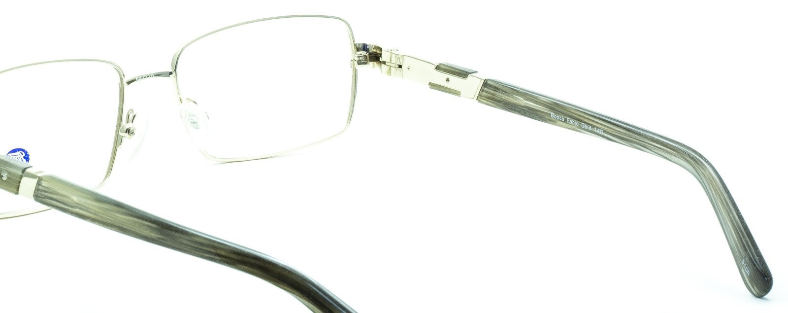 BOOTS Fabio Gold 54mm Eyewear FRAMES RX Optical Glasses Eyeglasses - New TRUSTED