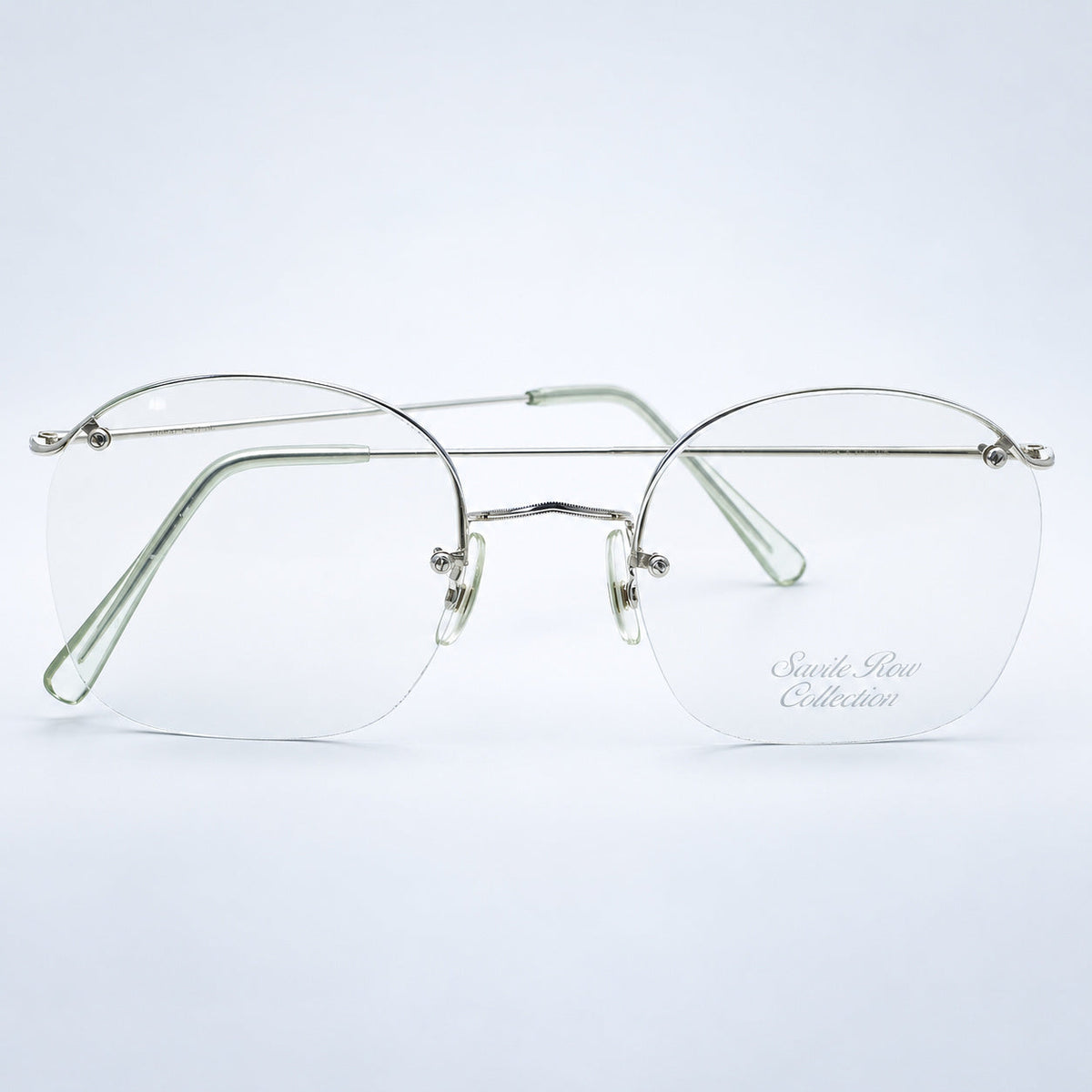 SAVILE ROW ENGLAND Rimway Rhodium 54x22mm Eyewear FRAMES RX Optical - New NOS