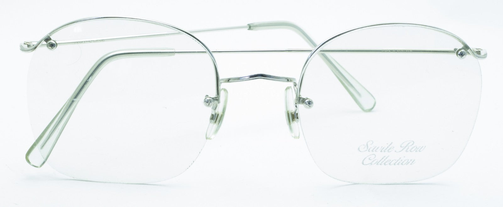 SAVILE ROW ENGLAND Rimway Rhodium 54x22mm Eyewear FRAMES RX Optical - New NOS
