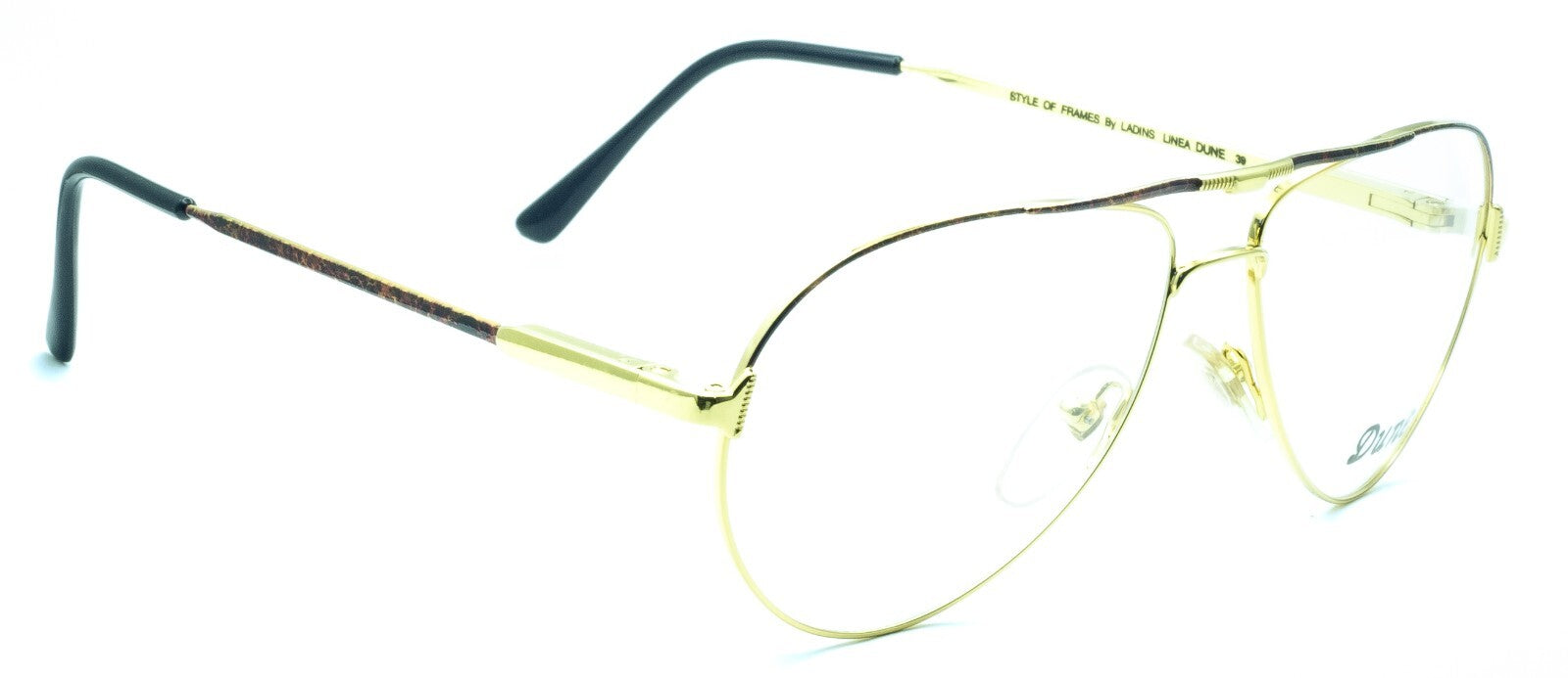 Dune 39 Italy Vintage Linea Dune by Ladins 56x15mm FRAMES RX Optical Glasses NOS