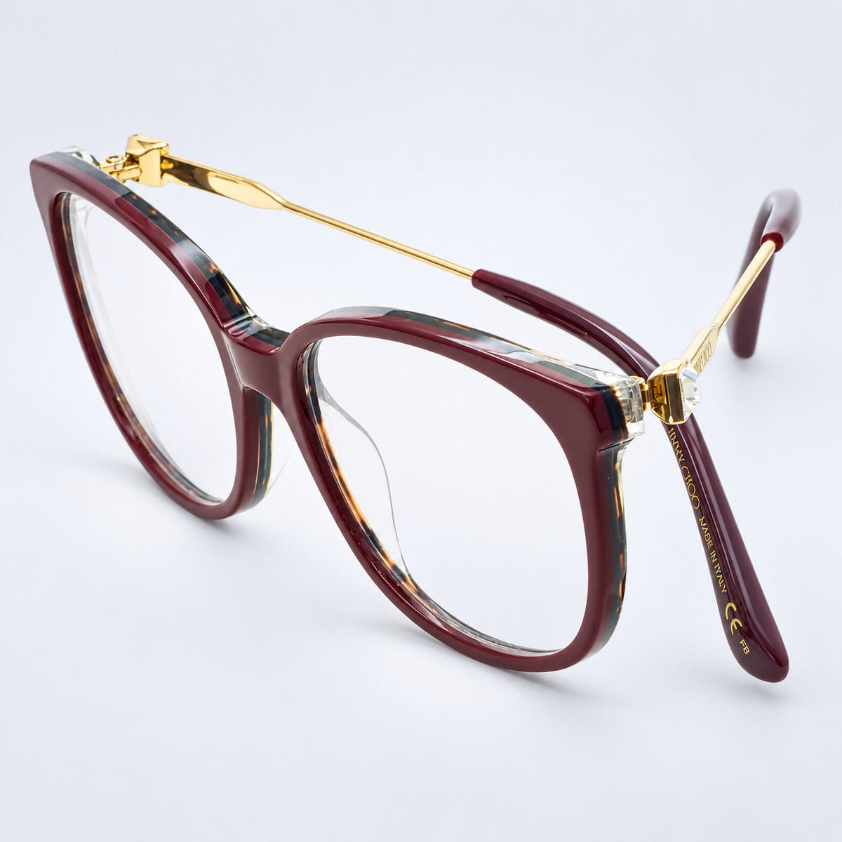 JIMMY CHOO JC 302 1GR 55mm Eyewear Glasses RX Optical Glasses FRAMES New Italy