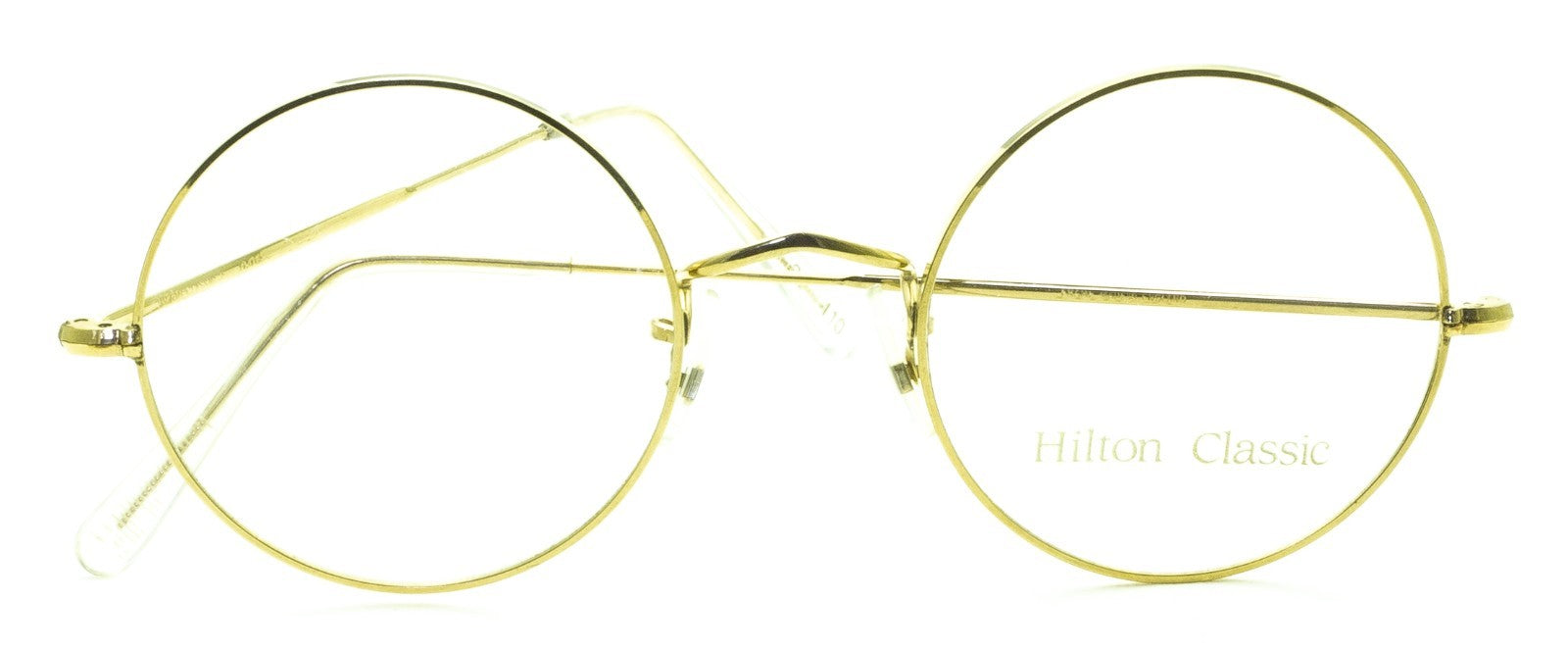 Hilton Classic 2 (SAVILE ROW) Round Gold 49x22mm FRAMES RX Optical Glasses - NOS