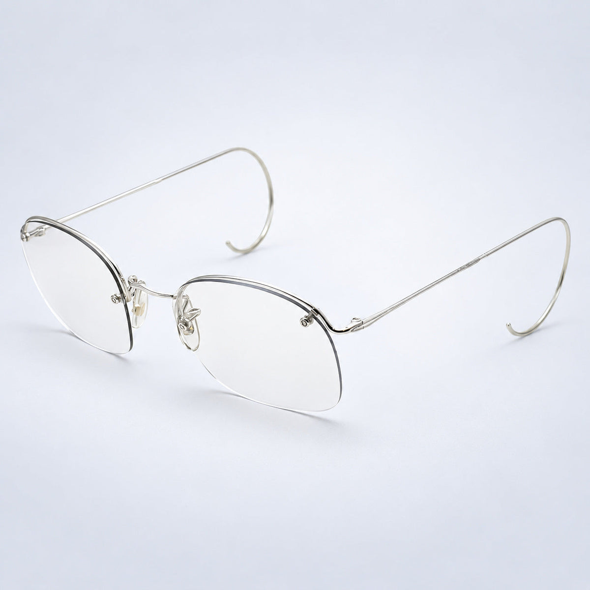 SAVILE ROW ENGLAND Rimway Rhodium 52x20mm Eyewear FRAMES RX Optical Eyeglasses