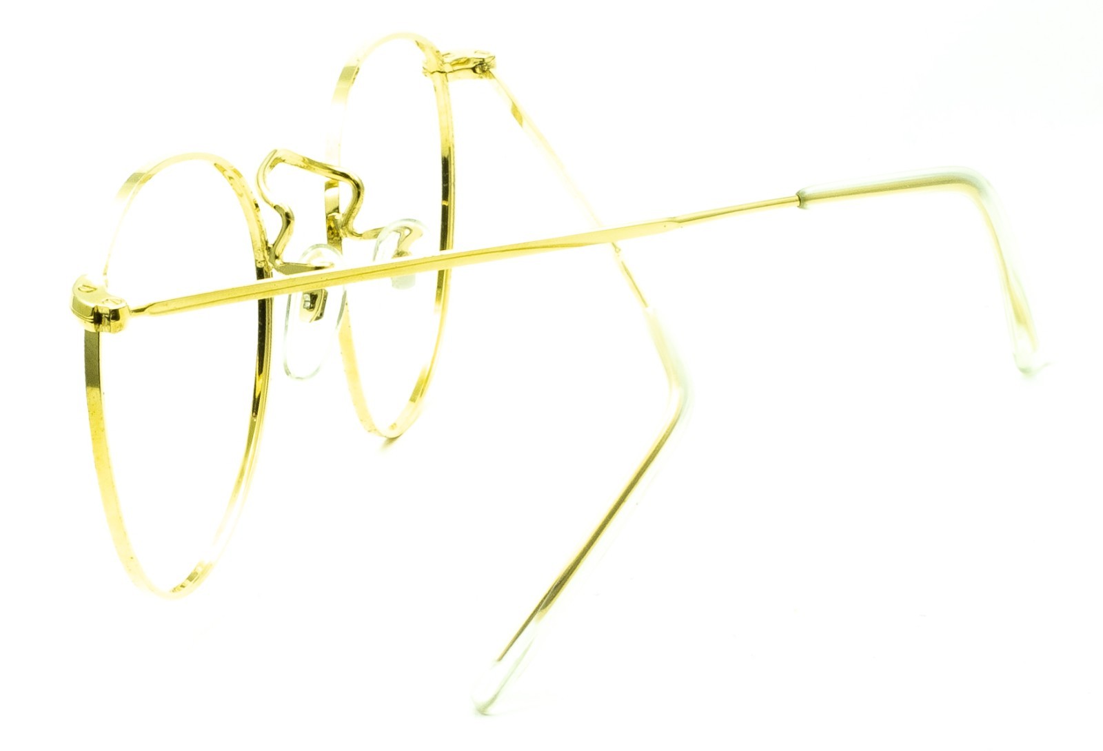 B.O.I.C. (SAVILE ROW) ENGLAND Gold 47x20mm PANTO Frames RX Optical EyeglassesNOS