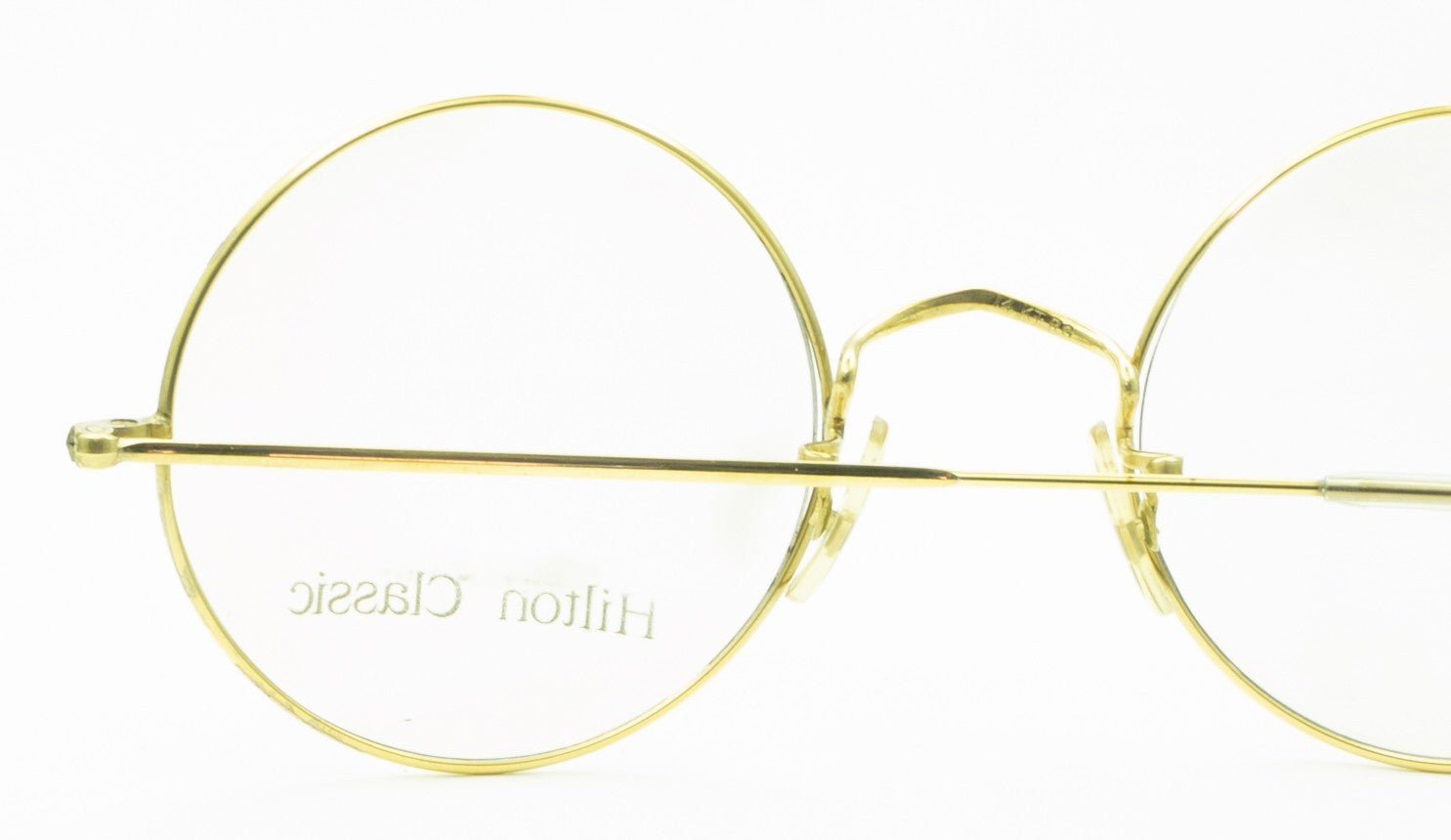 Hilton Classic 2 (SAVILE ROW) Round Gold 48x22mm FRAMES RX Optical Glasses - NOS