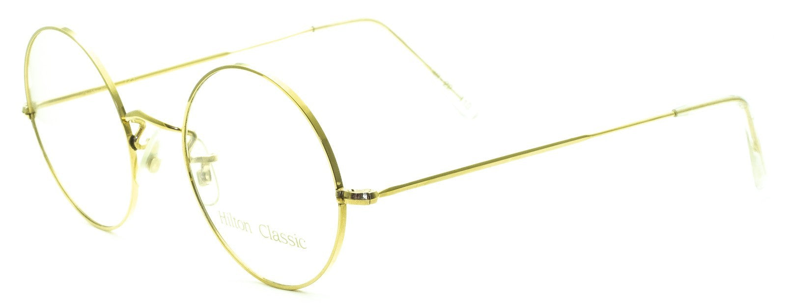 Hilton Classic 2 (SAVILE ROW) Round Gold 49x22mm FRAMES RX Optical Glasses - NOS