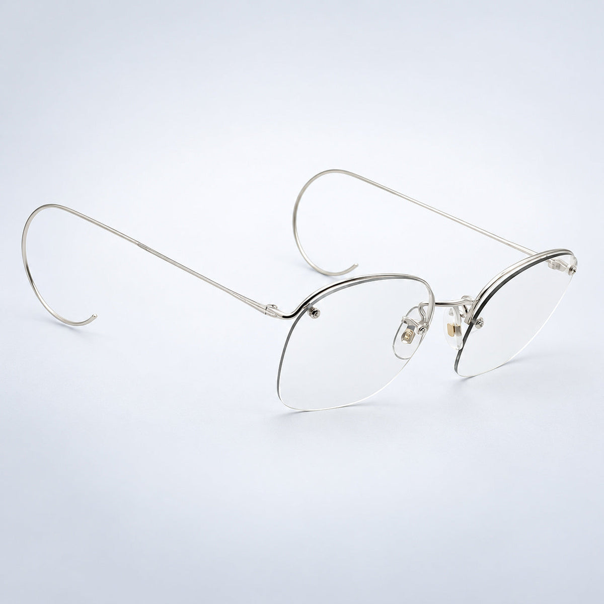 SAVILE ROW ENGLAND Rimway Rhodium 52x20mm Eyewear FRAMES RX Optical Eyeglasses