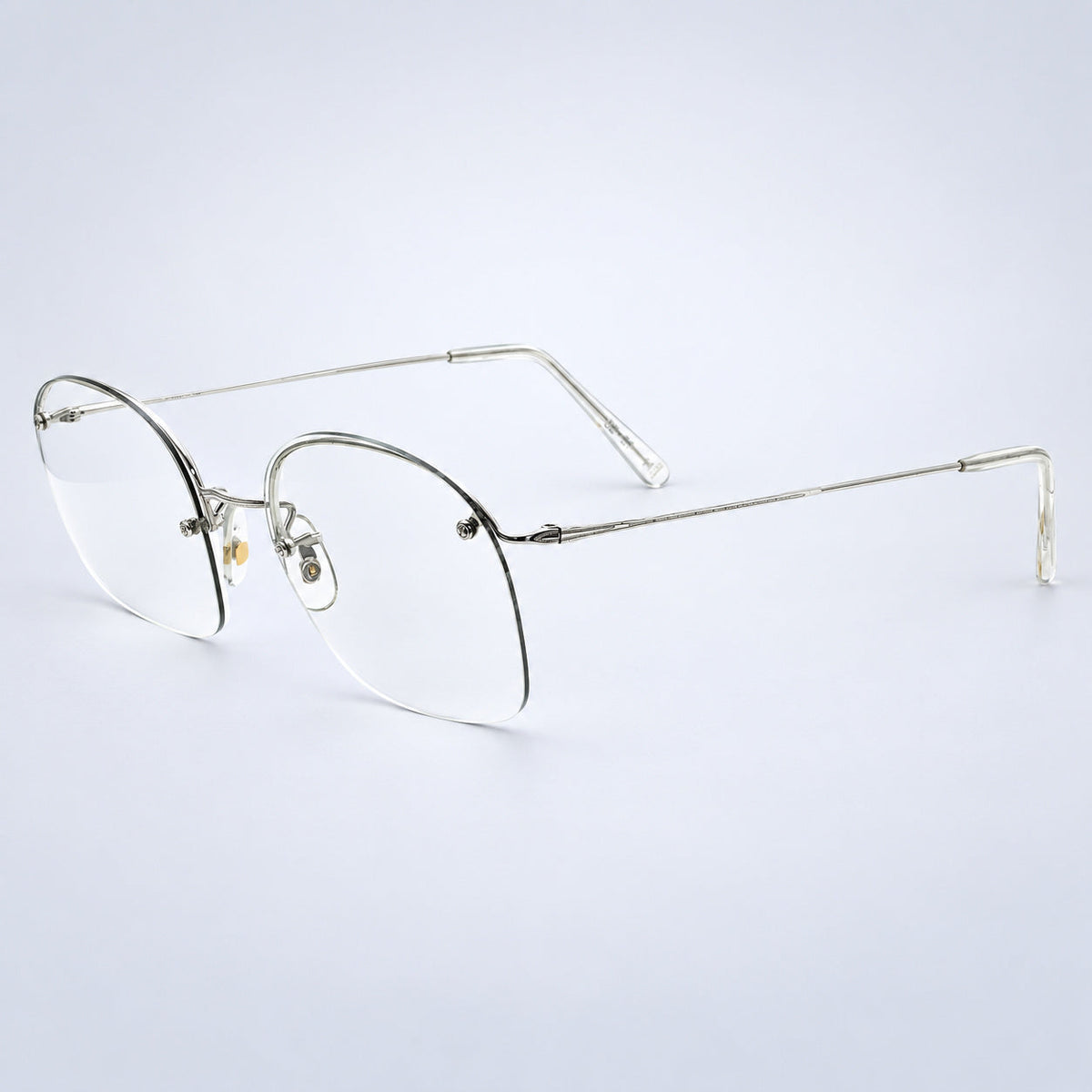 SAVILE ROW ENGLAND Rimway Rhodium 48x20mm Eyewear FRAMES RX Optical - New NOS