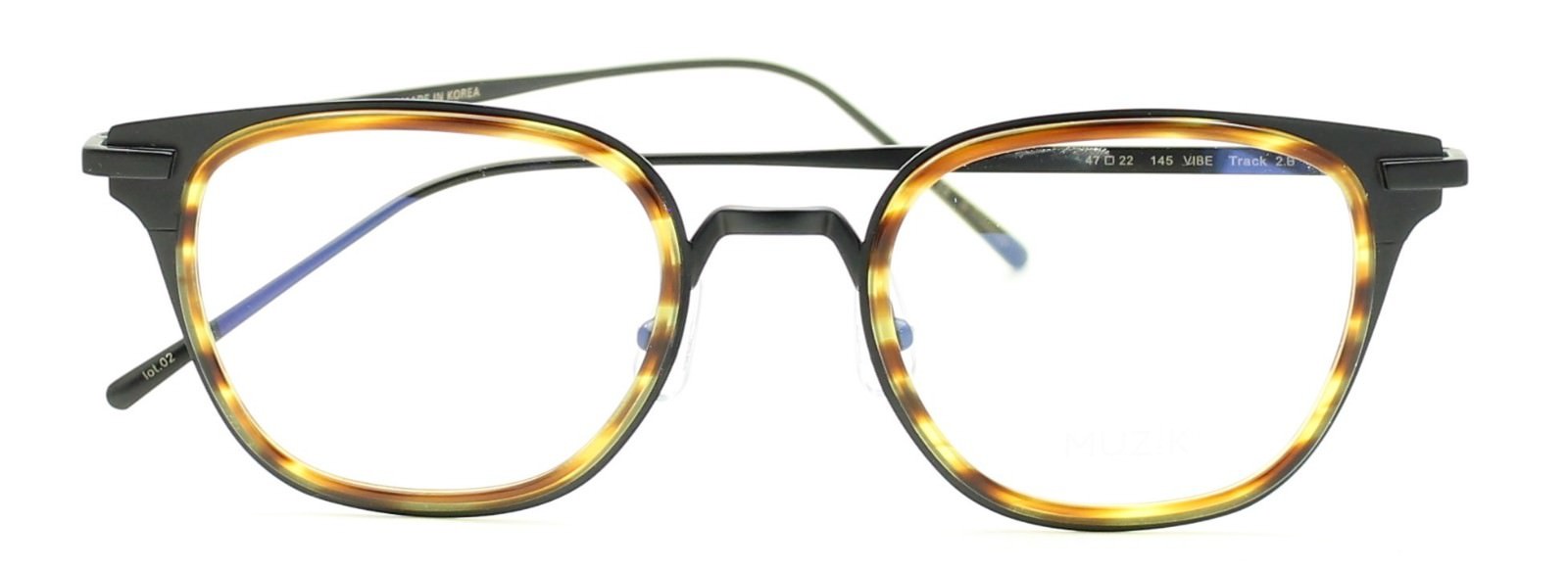 MUZIK VIBE TRACK 2.B Eyewear FRAMES Eyeglasses RX Optical Glasses New BNIB Korea