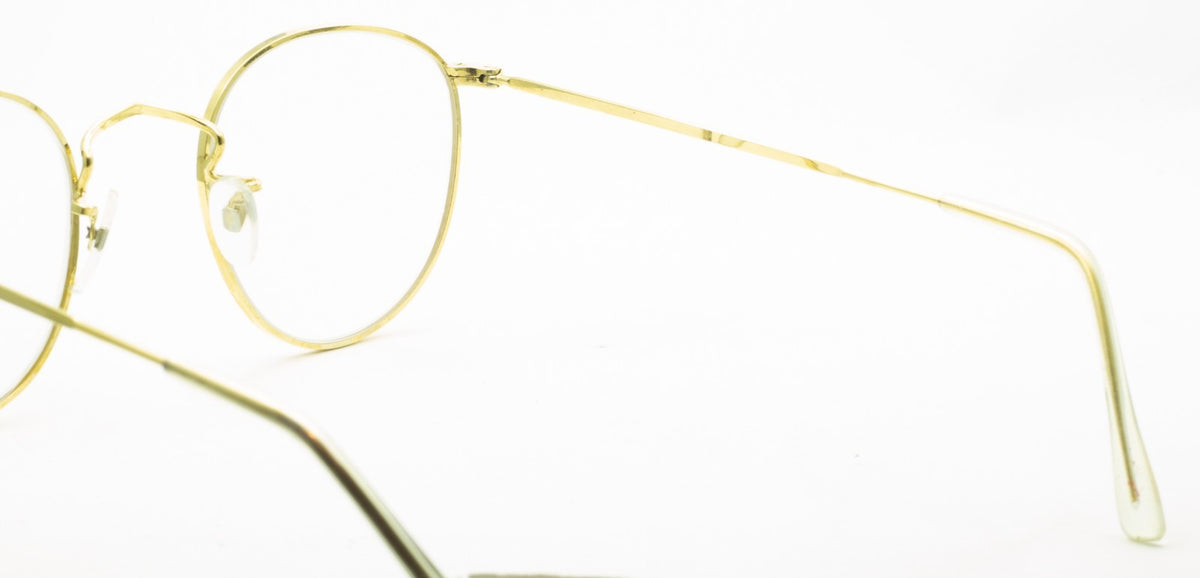 B.O.I.C. (SAVILE ROW) ENGLAND Gold 47x22mm Quadra Frames RX Optical Eyeglasses