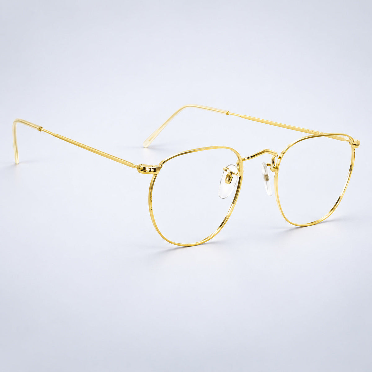 B.O.I.C. (SAVILE ROW) ENGLAND Fairway Gold 47x20mm PANTO Quadra RX Optical NOS