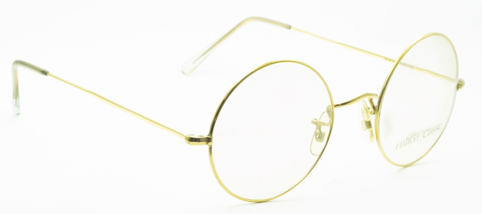 Hilton Classic 2 (SAVILE ROW) Round Gold 48x22mm FRAMES RX Optical Glasses - NOS