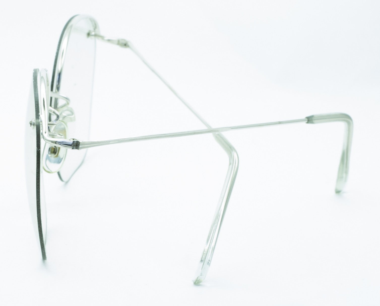 SAVILE ROW ENGLAND Rimway Rhodium 54x22mm Eyewear FRAMES RX Optical - New NOS